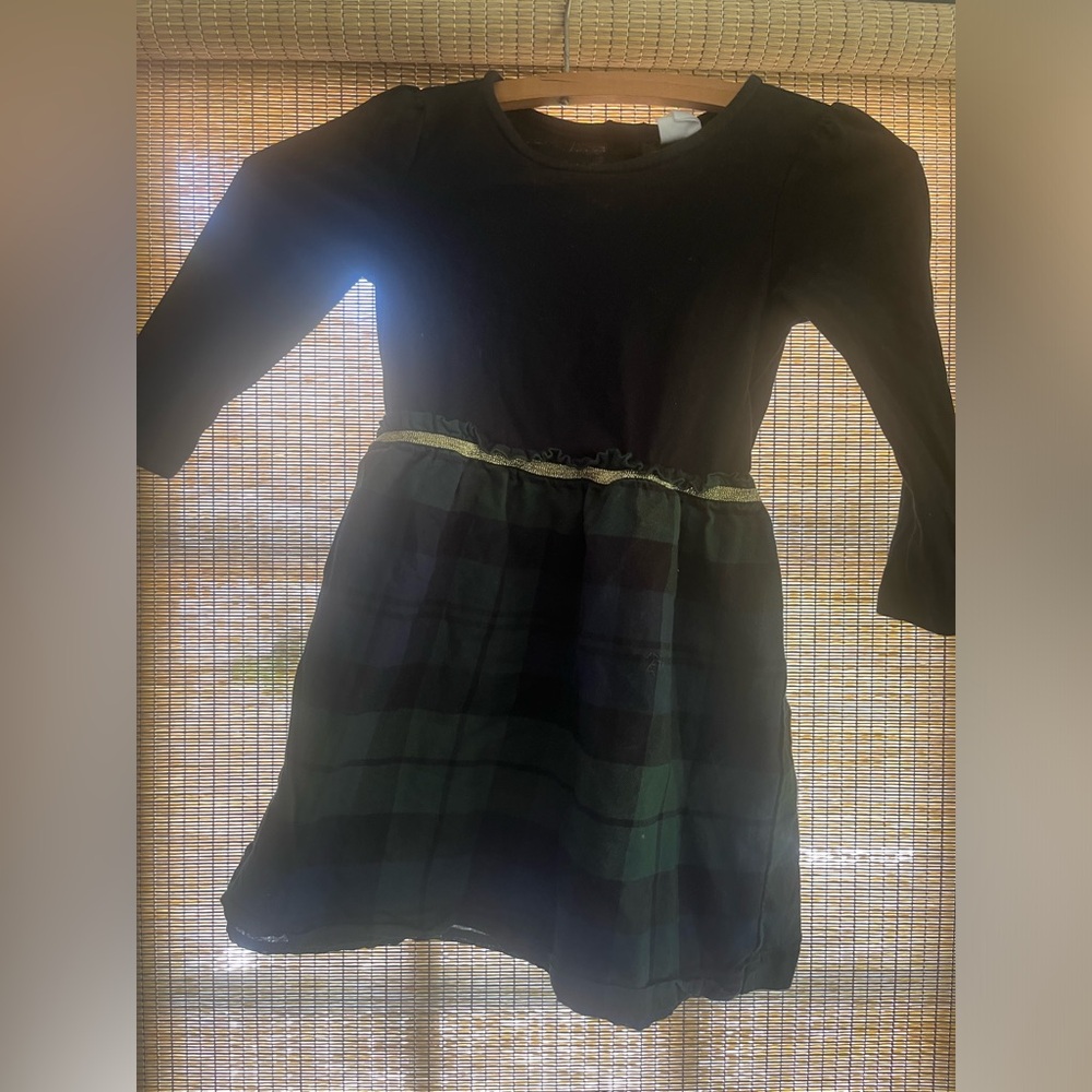 Gap toddler holiday plaid dress 4T